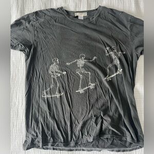 Urban Outfitters Skeleton Skateboard T Shirt